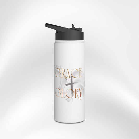 Grace + Glory Stainless Steel Water Bottle - Signature Collection