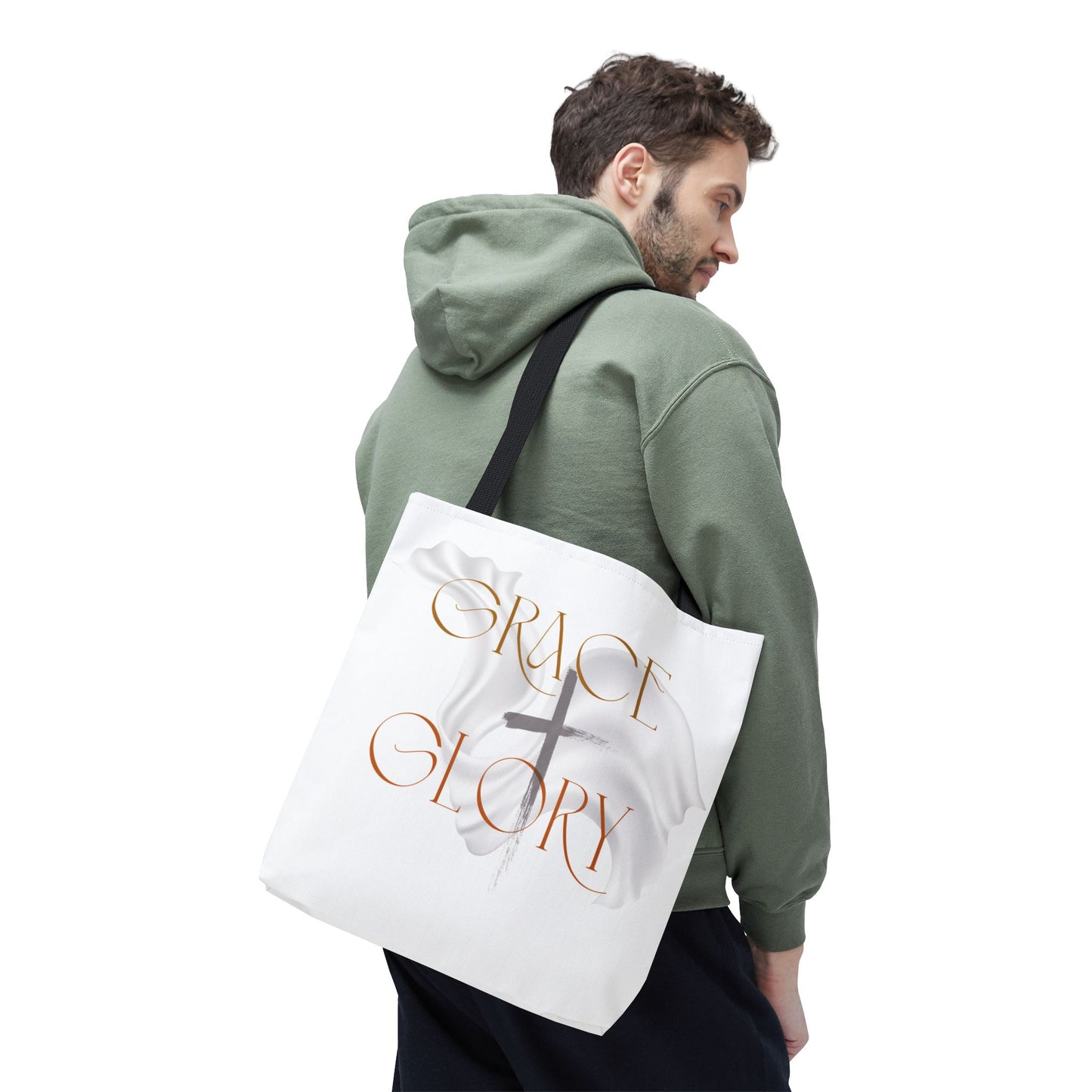 Grace + Glory Tote Bag - Signature Collection, Timeless, Faith-Inspired Tote Bag - Gift Idea for Him and Her - Events, Conferences, Holidays, Birthdays and Everyday