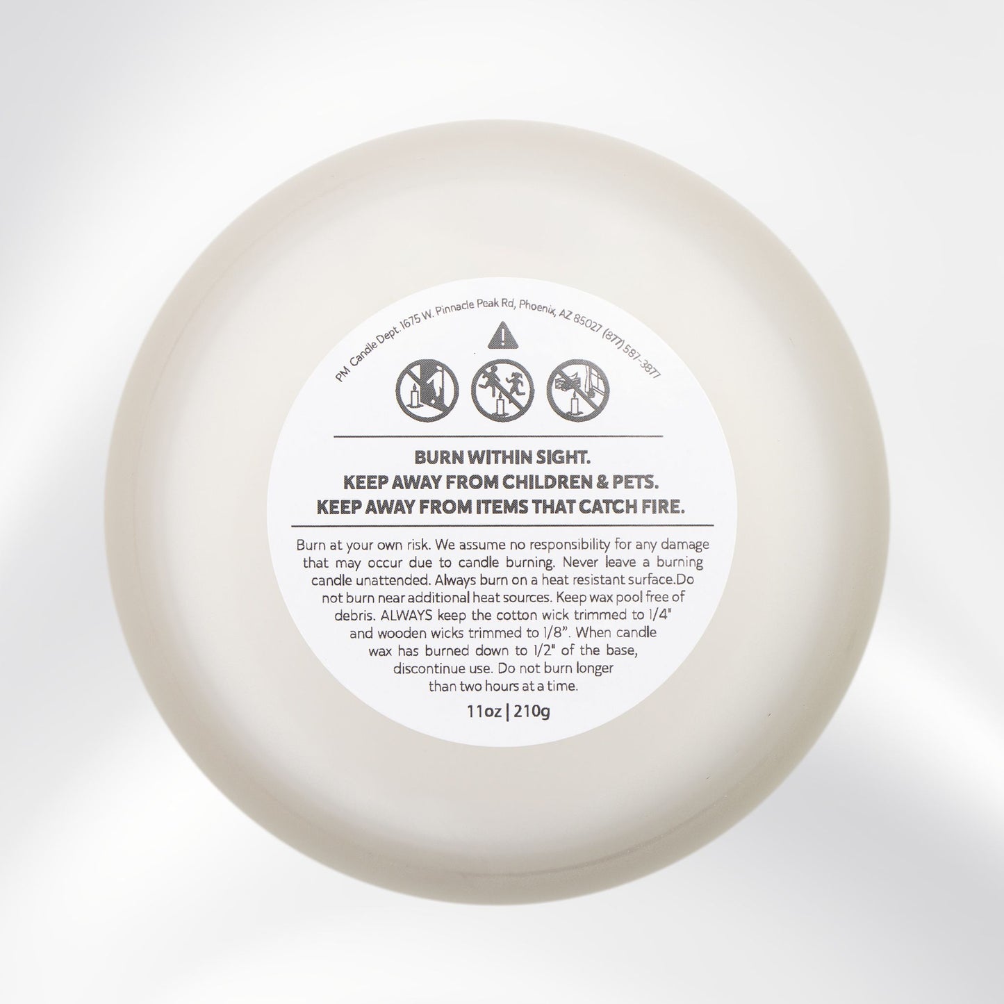 Grace + Glory Frosted Glass Candle, 11oz - Signature Collection