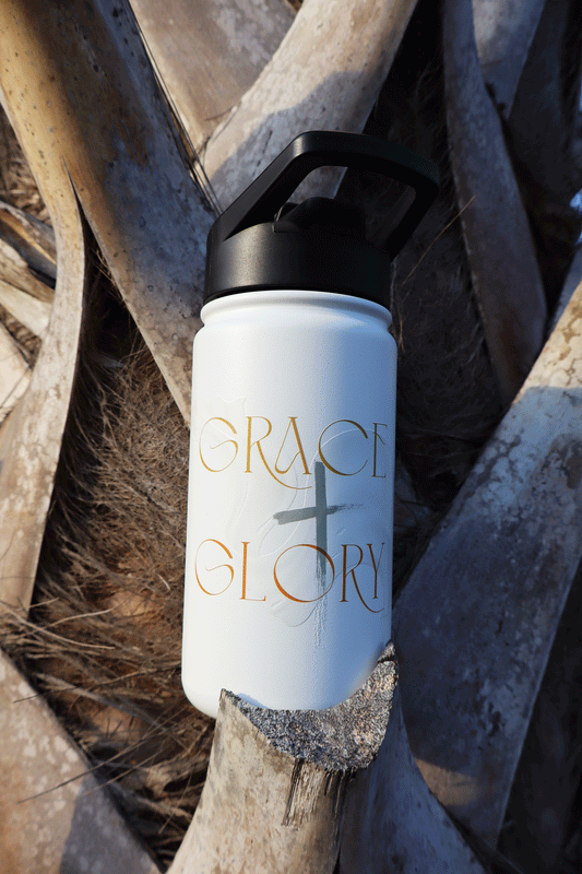 Grace + Glory Stainless Steel Water Bottle - Signature Collection