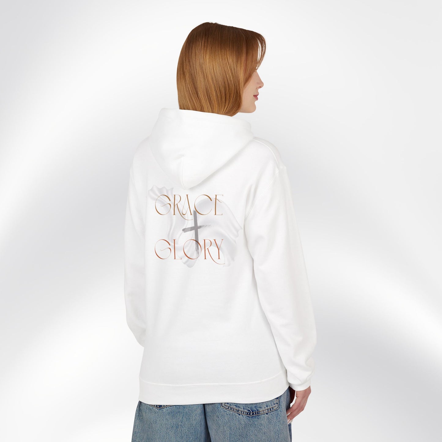 Grace + Glory Unisex Midweight Softstyle Fleece Hoodie - Signature Collection, Cozy Faith-Based Apparel