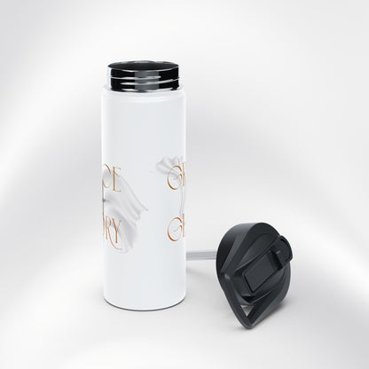 Grace + Glory Stainless Steel Water Bottle - Signature Collection