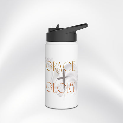Grace + Glory Stainless Steel Water Bottle - Signature Collection
