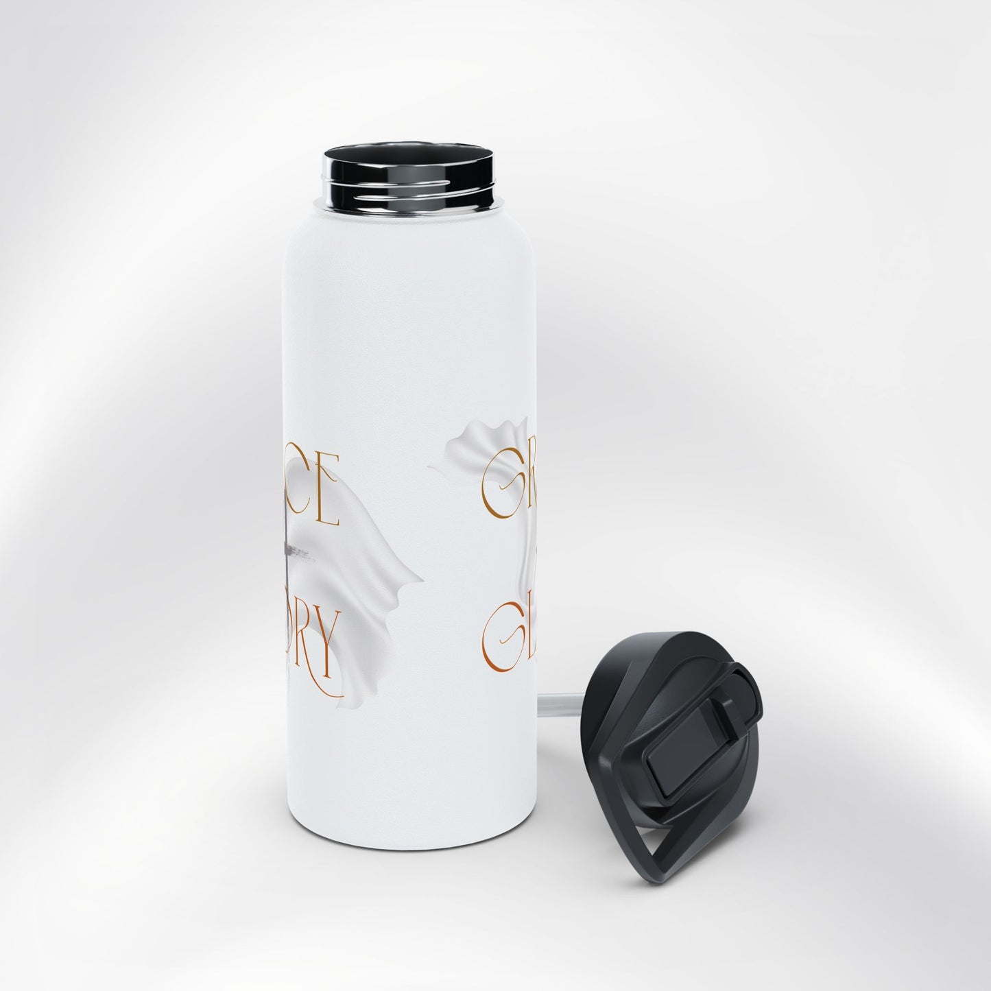 Grace + Glory Stainless Steel Water Bottle - Signature Collection