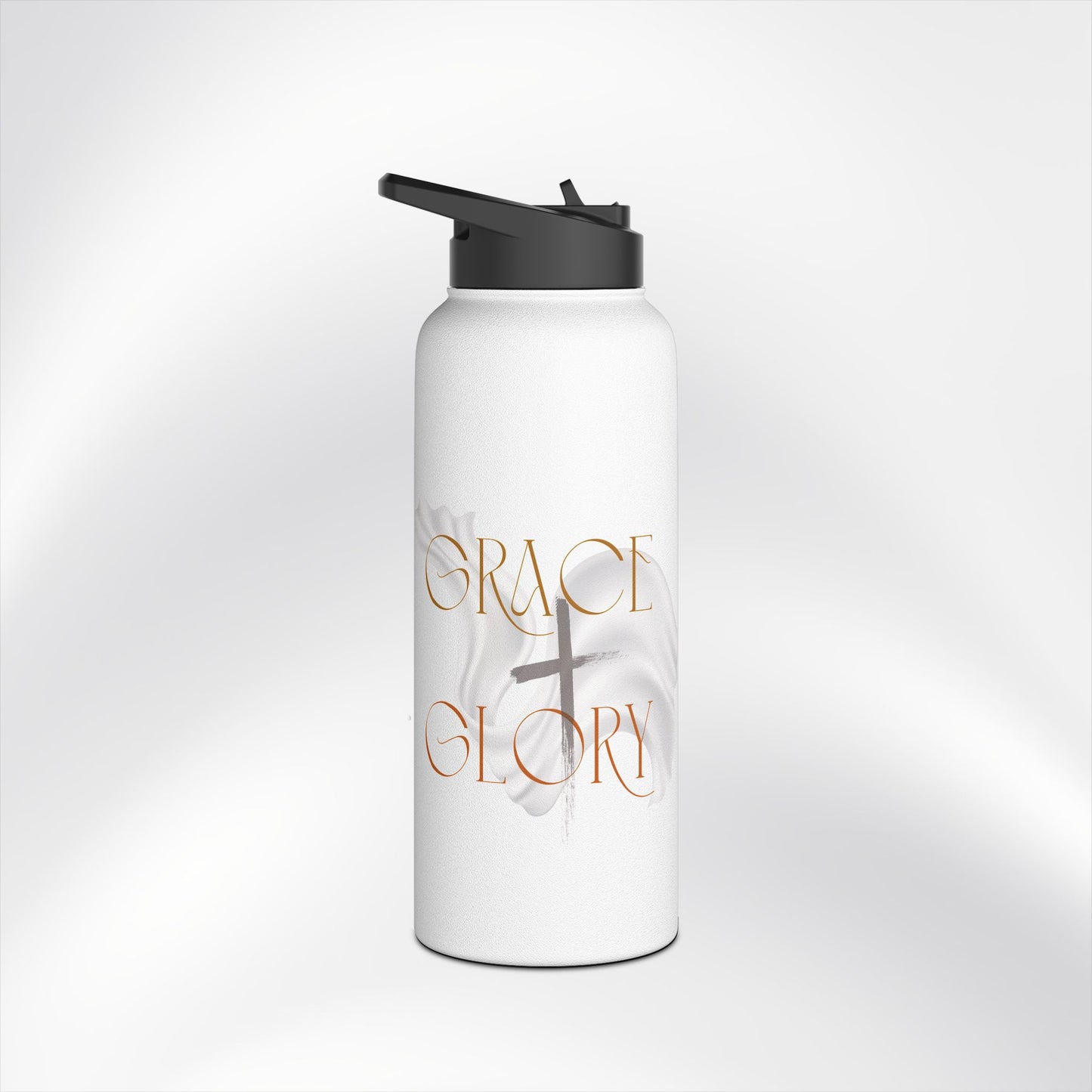 Grace + Glory Stainless Steel Water Bottle - Signature Collection