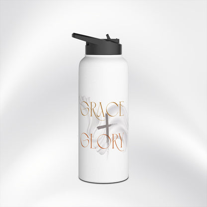 Grace + Glory Stainless Steel Water Bottle - Signature Collection