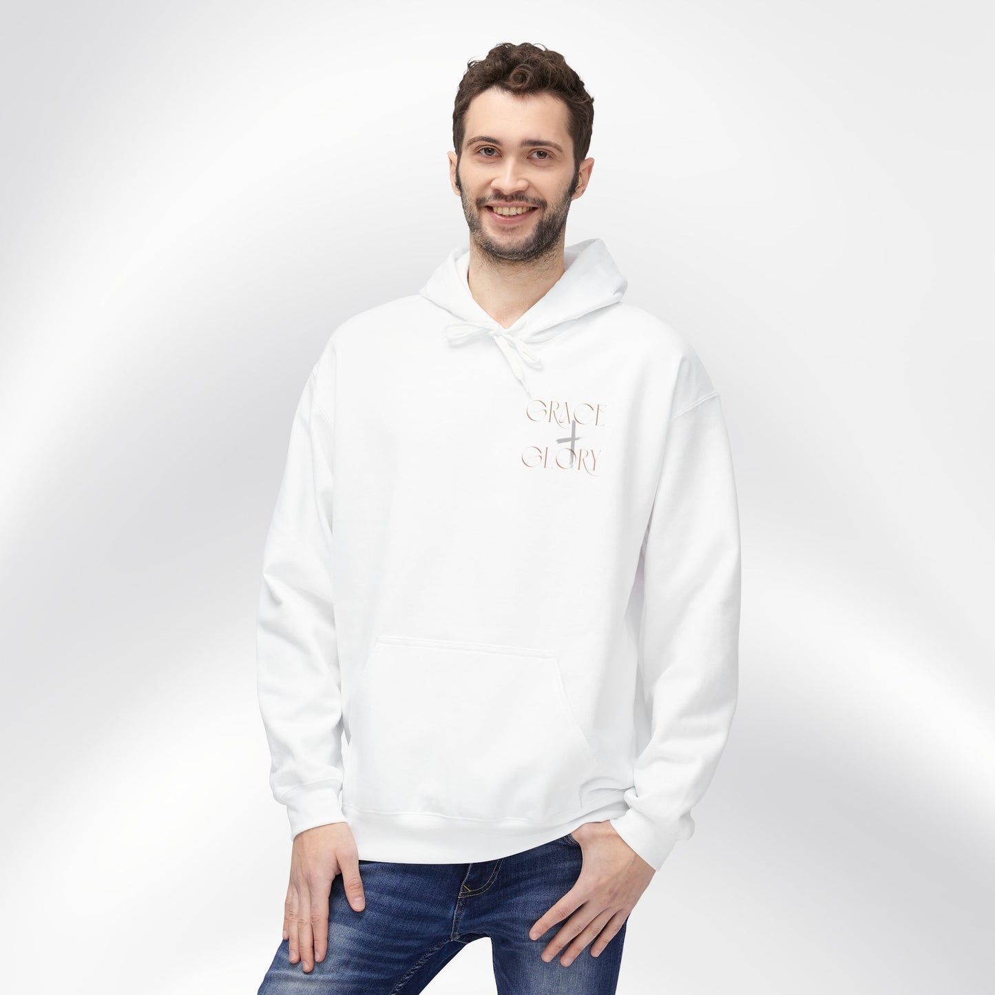 Grace + Glory Unisex Midweight Softstyle Fleece Hoodie - Signature Collection, Cozy Faith-Based Apparel