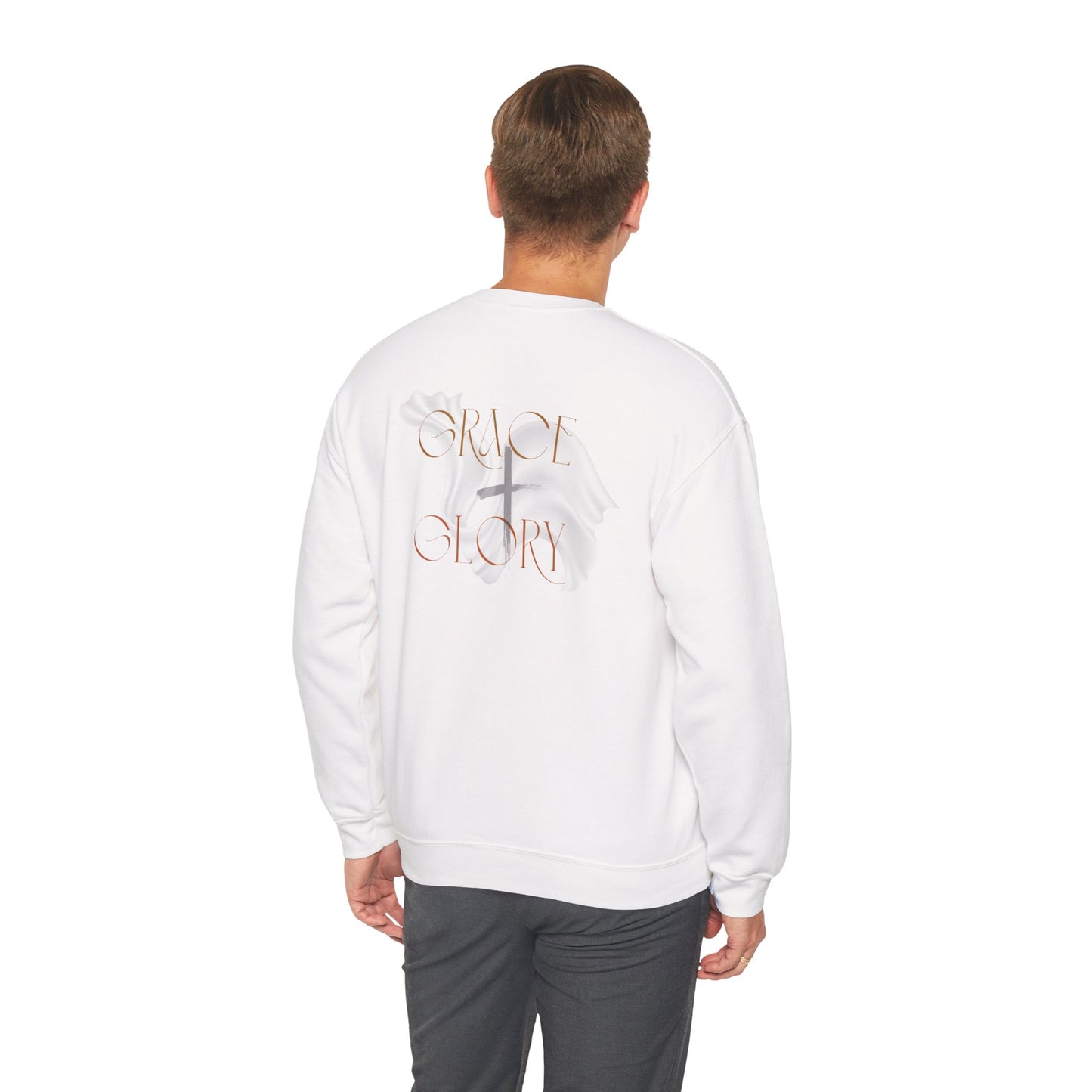 Grace + Glory Unisex Crewneck Sweatshirt - Signature Collection, Faith-Inspired, Casual and Cozy Christian Apparel