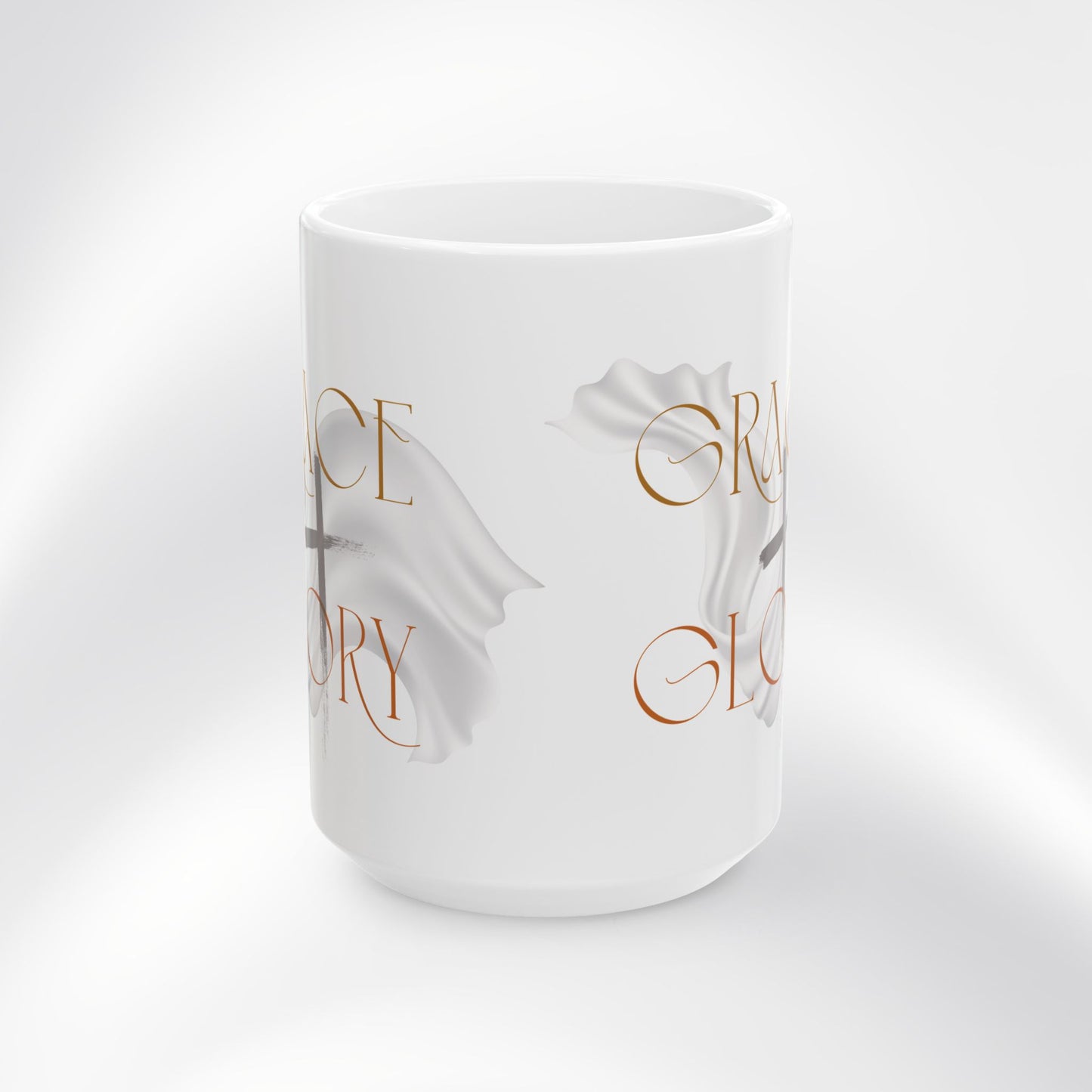 Grace + Glory Ceramic Mug - Signature Collection, Inspirational Coffee Cup, Faith-Based Drinkware