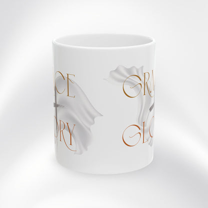 Grace + Glory Ceramic Mug - Signature Collection, Inspirational Coffee Cup, Faith-Based Drinkware