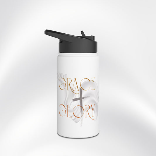 Grace + Glory Stainless Steel Water Bottle - Signature Collection