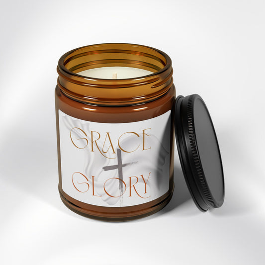 Grace + Glory Scented Soy Candle - Signature Collection, Relaxing Aromatherapy, Elegant Decor, Gift Idea, Home Fragrance, Self-Care Essentials